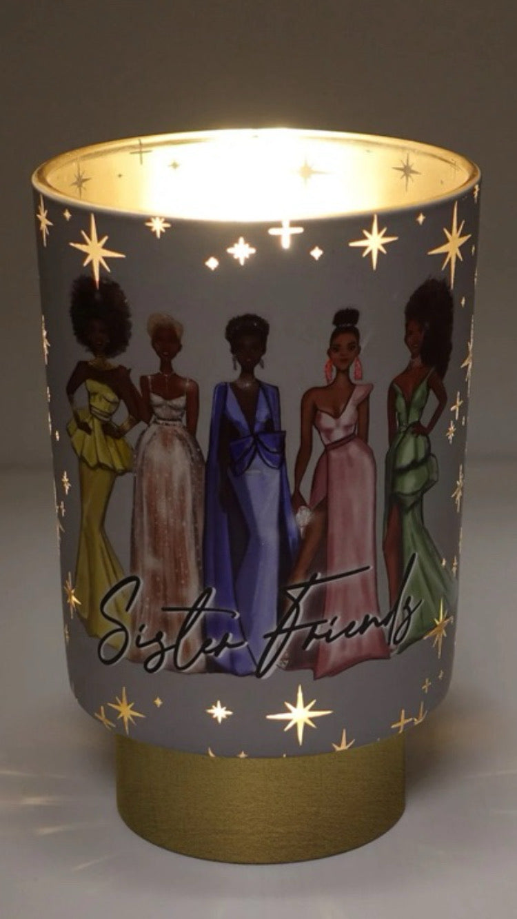 "SISTER FRIENDS" LED Frameless Candle
