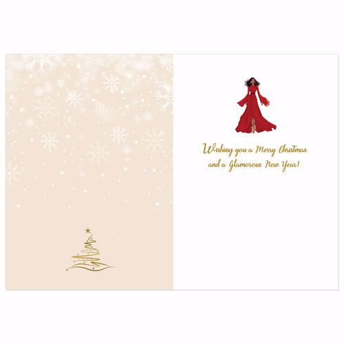 Seasonal Dress Glamorous| Greeting cards