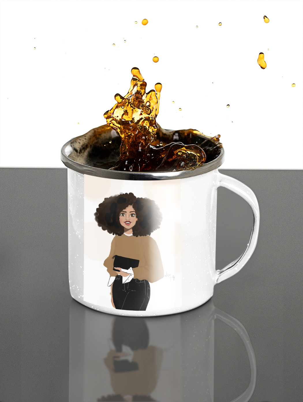Vintage Happy Girl I Mug