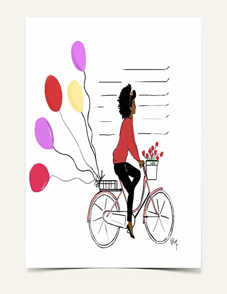 "A Velo" | Art Print - Nicholle Kobi