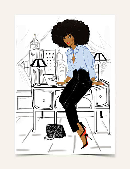 "Girl Boss" | Art Print - Nicholle Kobi