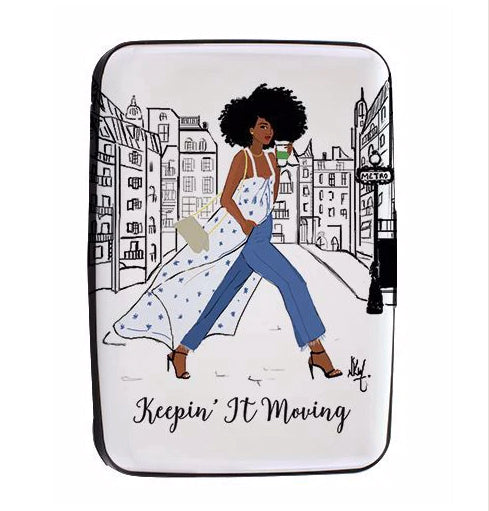 " Keepin It Moving " I Card Holder
