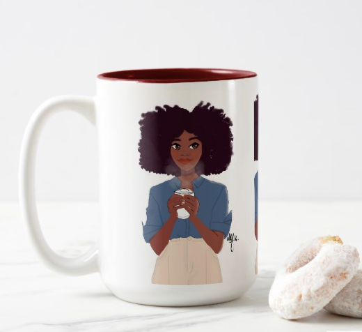 Café Girl | Mug - Nicholle Kobi