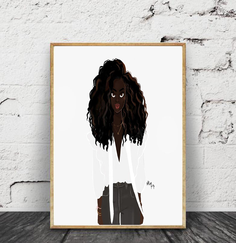 "Daniella" | Art Print - Nicholle Kobi