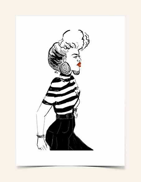"Rouge A Levre " | Art Print - Nicholle Kobi