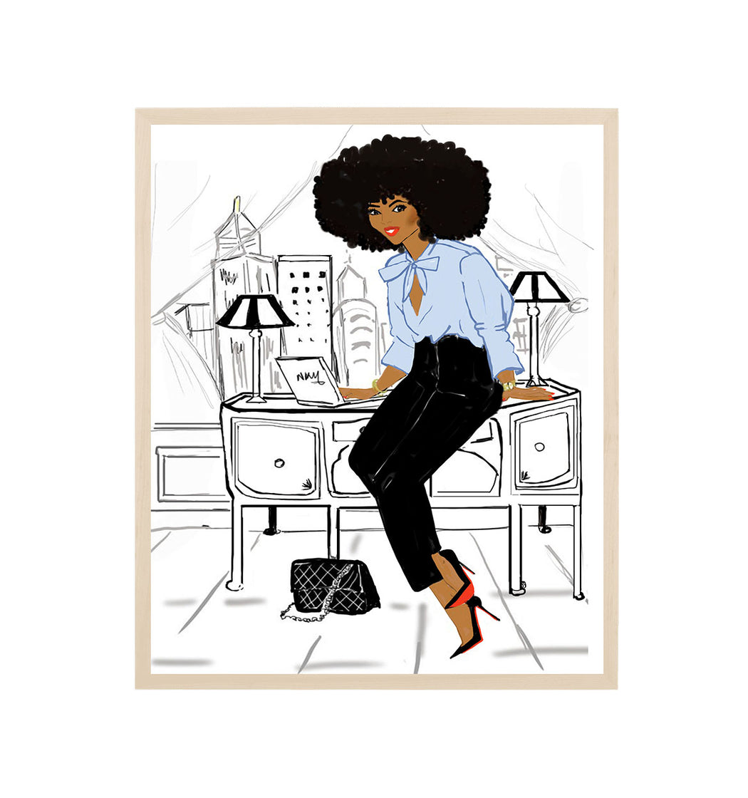 "Girl Boss" | Art Print - Nicholle Kobi