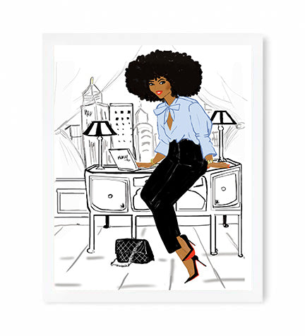 "Girl Boss" | Art Print - Nicholle Kobi