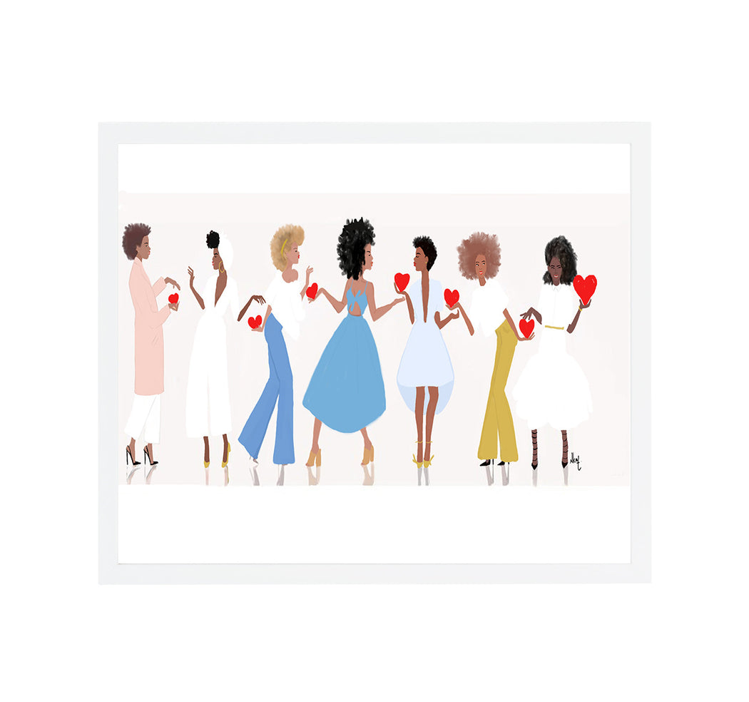 "Sisters Chain Love" | Art Print - Nicholle Kobi