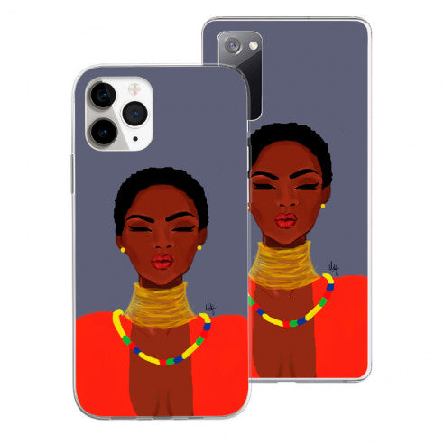 Afro Portrait Nicholle Kobi I Phone Case