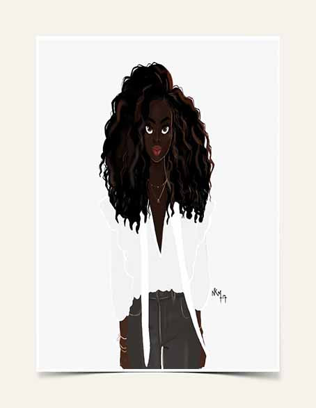 "Daniella" | Art Print - Nicholle Kobi