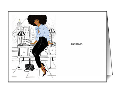 Girl Boss | Greeting Card - Nicholle Kobi