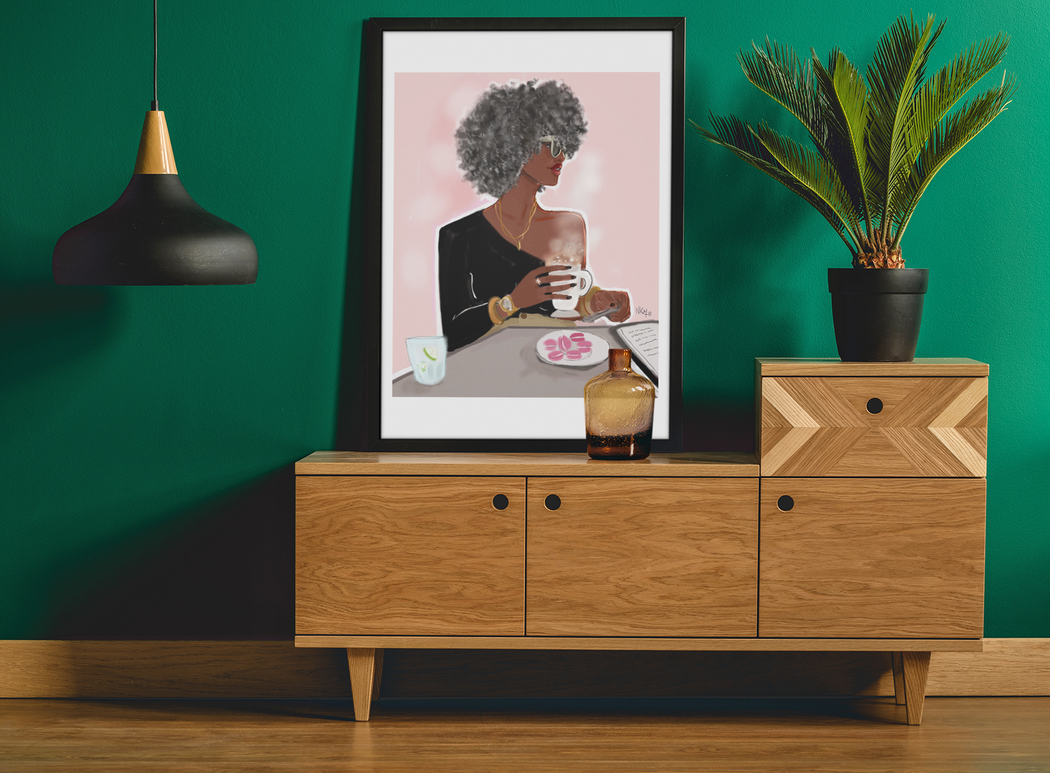 " Grey Beauté " | Art Print