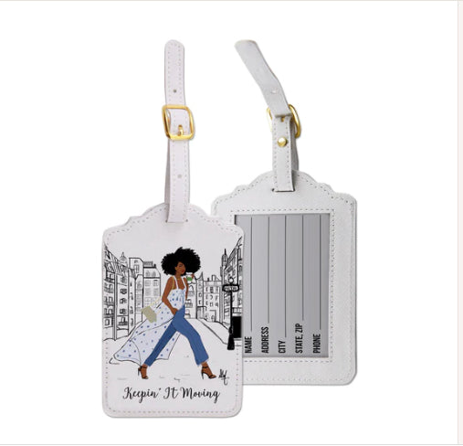 "Keepin it walking" Nicholle kobi x A A Luggage Tag Set