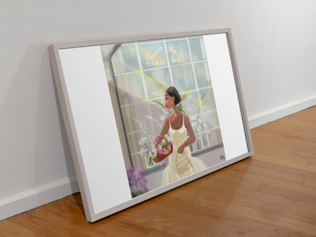 Flowerist Girl   |  Art Print