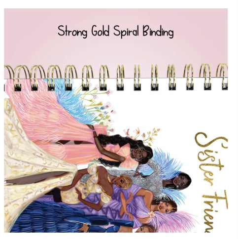 Black and beautiful journal I "Sister Friends "  Journal