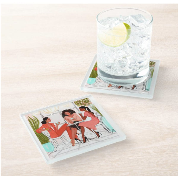 "Sisters Coasters"  I  Glass Coaster