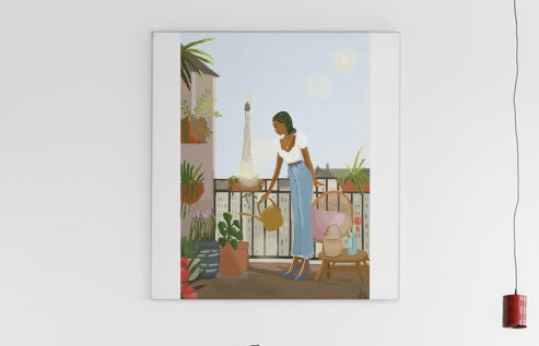 "  Paris Balcony " | Art Print