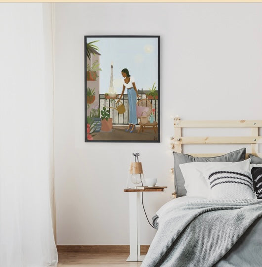 "  Paris Balcony " | Art Print
