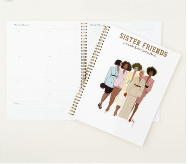 Sister Friends Large Notebook