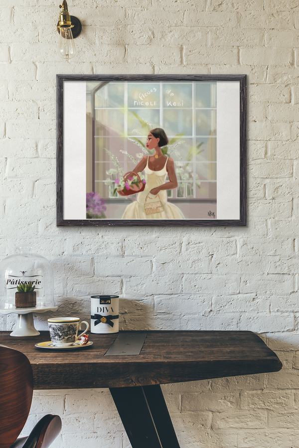 Flowerist Girl   |  Art Print