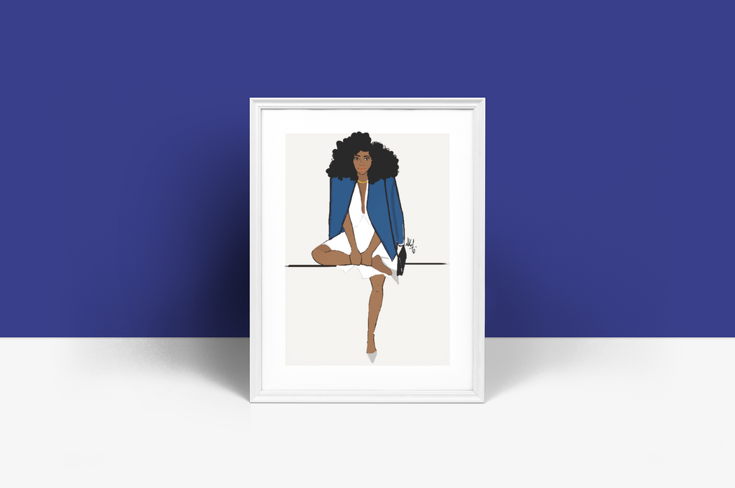 "  Blue Vest " | Art Print (Copy)