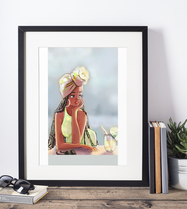 "  Mommy And Me" | Art Print