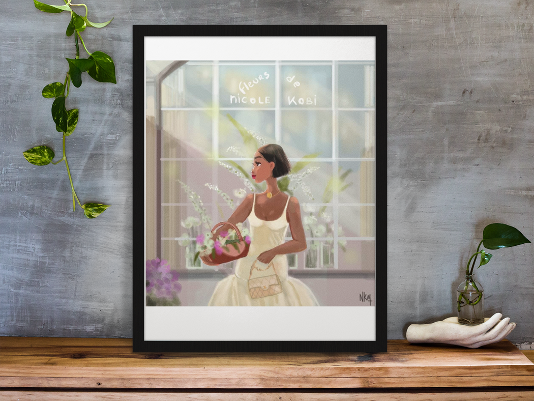 Flowerist Girl   |  Art Print