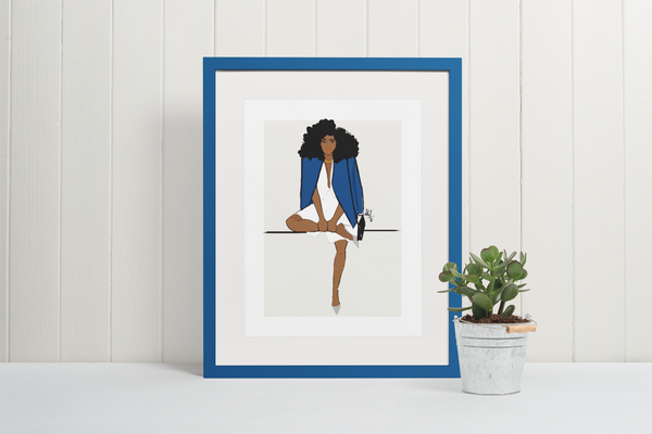"  Blue Vest " | Art Print (Copy)