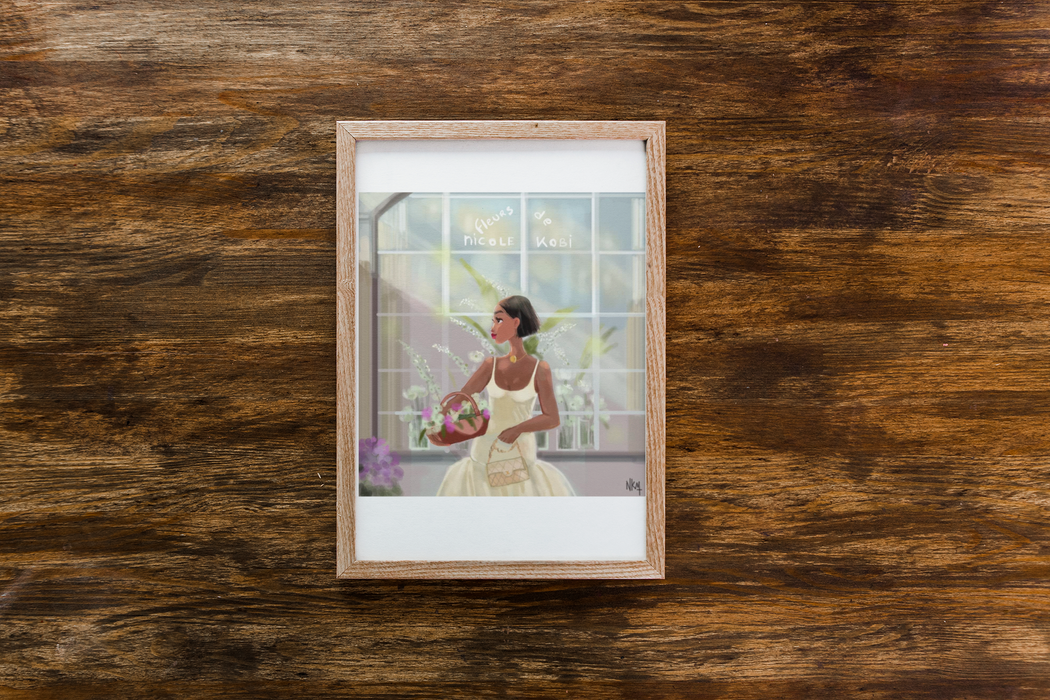Flowerist Girl   |  Art Print