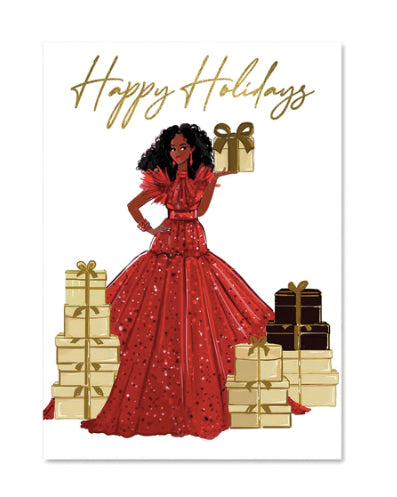 "Happy Holidays Christmas Gift Card" | Greeting cards
