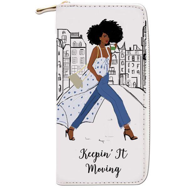 Nicholle Kobi x AAE "Keep'It Moving"  I Long Clutch Wallet