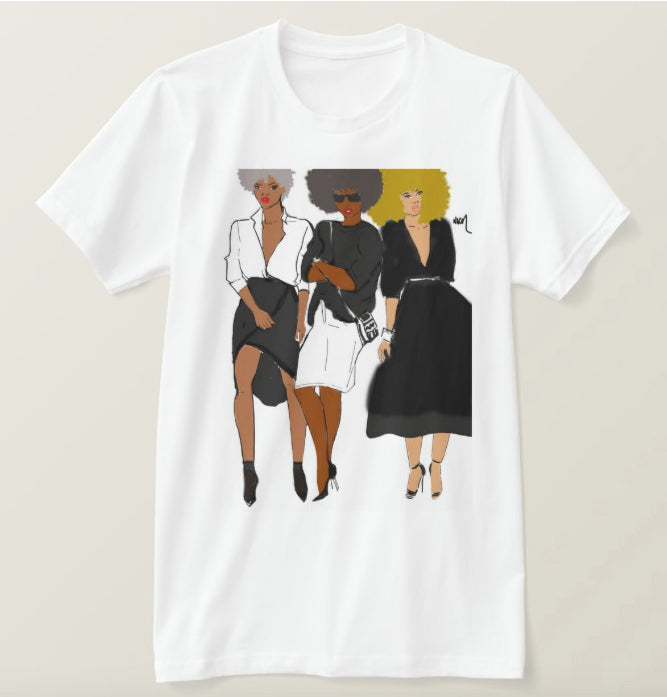 3 Fashionistas | T-Shirt - Nicholle Kobi