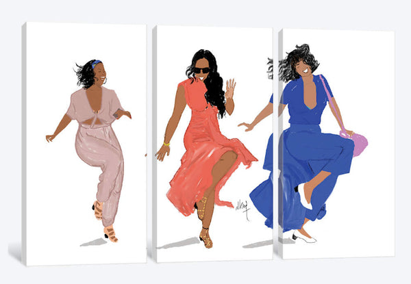 " 3 Girls Have Fun" |Canvas Print - Nicholle Kobi