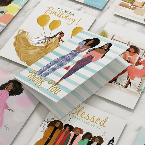 Boxed Greeting Cards (Set of 11) - "Girlfriends Series"