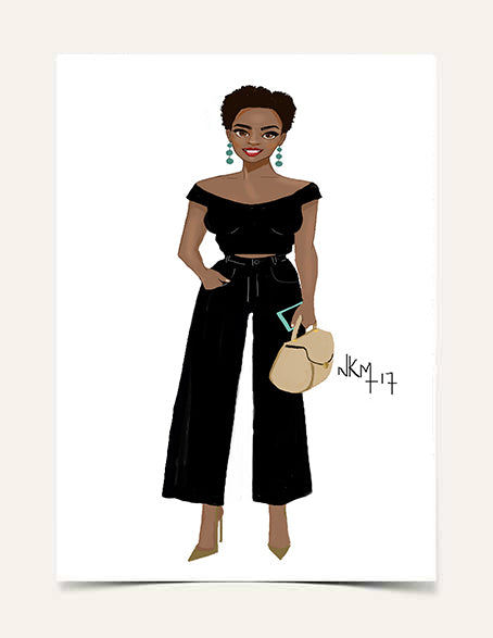 "All Black Day" | Art Print