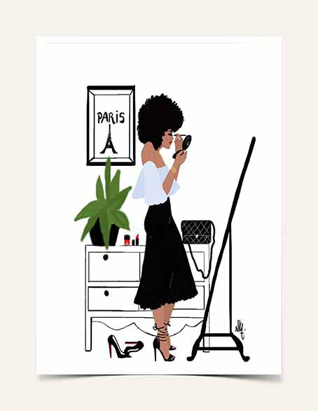 the Parisian aptitude | Art Print - Nicholle Kobi