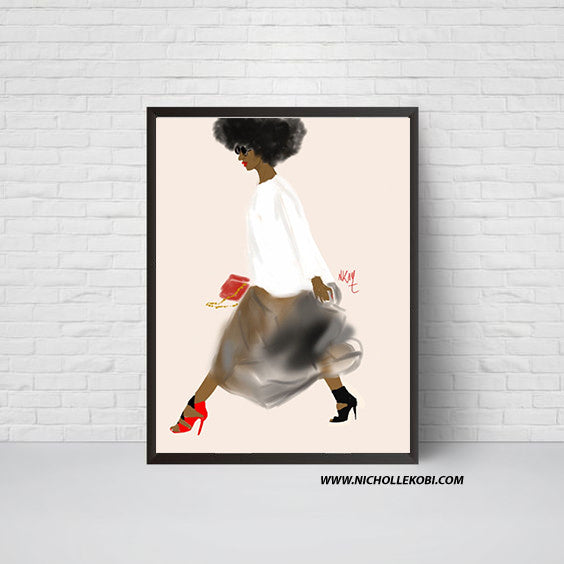 Walking With Class | Print | Art Print - Nicholle Kobi