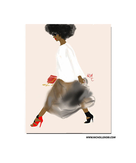 Walking With Class | Print | Art Print - Nicholle Kobi
