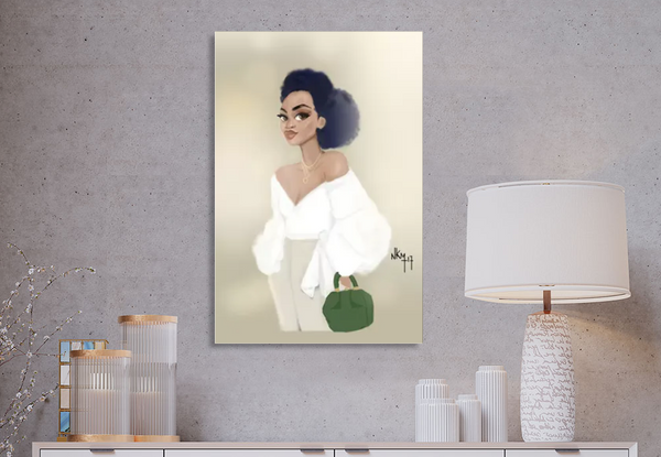 " Blouse Blanche  " | Canvas Print