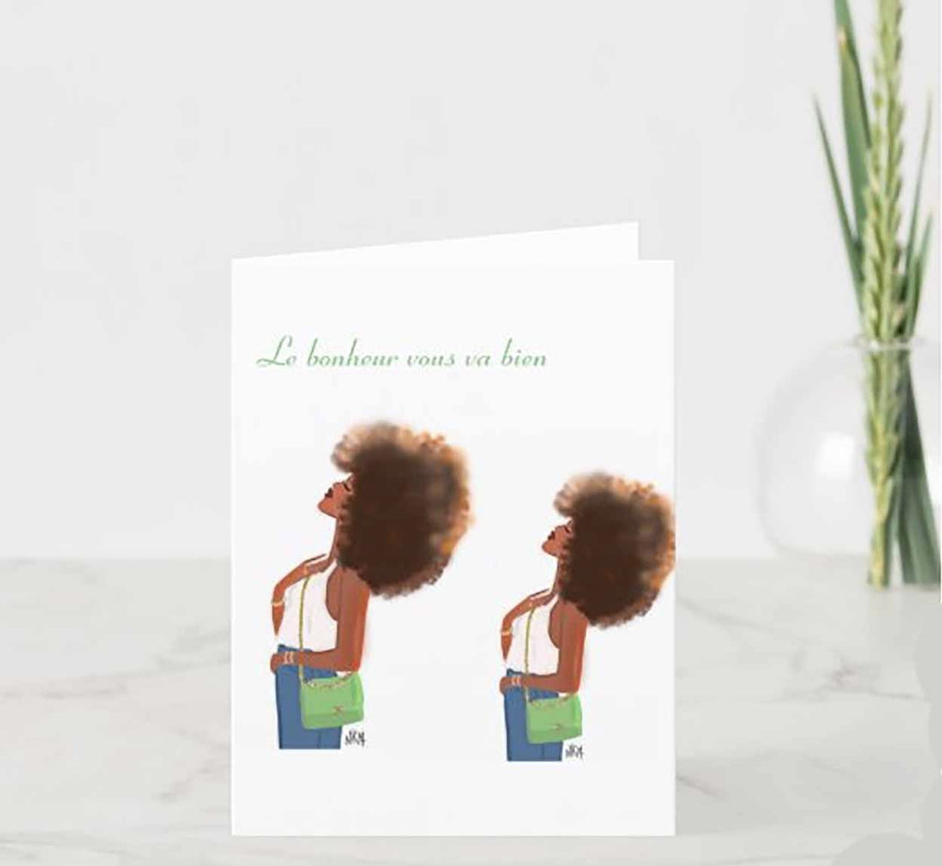 " Encouragement  in French"| Greeting cards