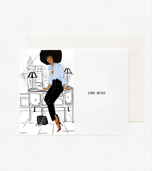 Girl Boss | Greeting Card - Nicholle Kobi