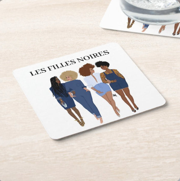 Les Filles Noires I Paper Coaster