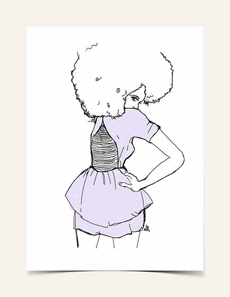 "Violet" | Art Print - Nicholle Kobi