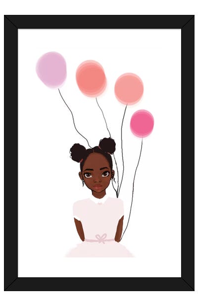 "Princess  x Balloons" | Art Print