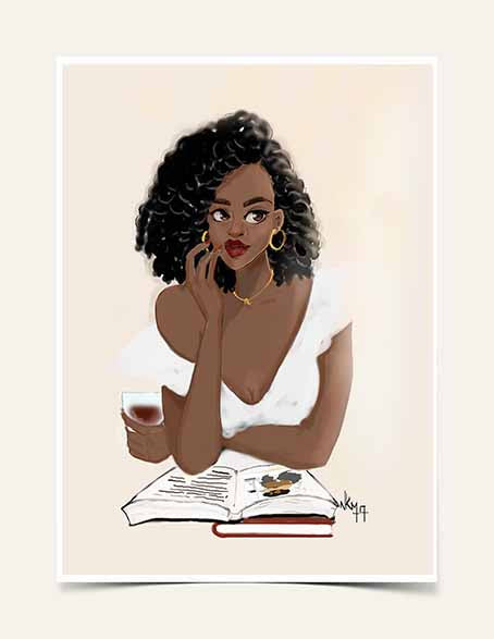 Lizzy's Book | Art Print - Nicholle Kobi