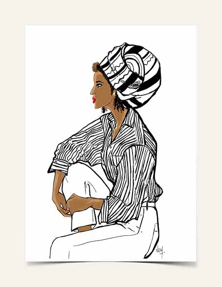 "Makeda" | Art Print - Nicholle Kobi