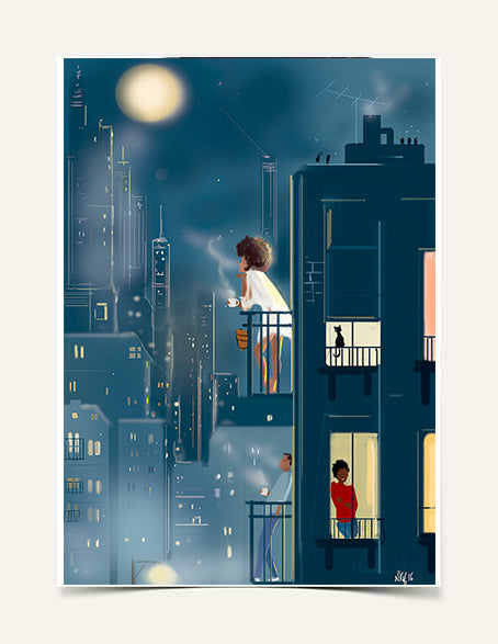 "October Moon" | Art Print - Nicholle Kobi