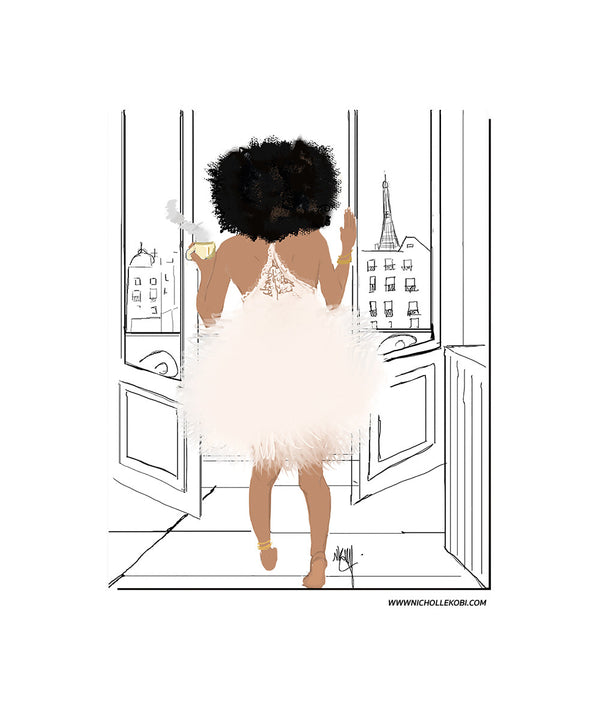 "Bonjour Paris" | Art Print - Nicholle Kobi