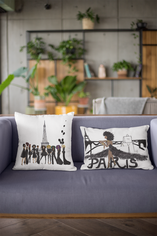 Paris Noire Edition I Accent Square Pillows
