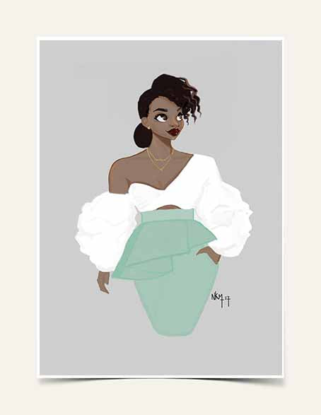 "Blouse Blanche" | Art Print - Nicholle Kobi